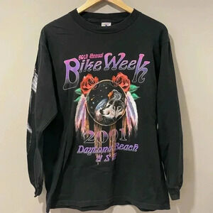 60th Anniversary  Daytona Beach Bike Week 2001 Biker Shirt